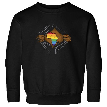 Discover Juneteenth LGBT Pride Flag Rainbow Black Melanin Sweatshirts