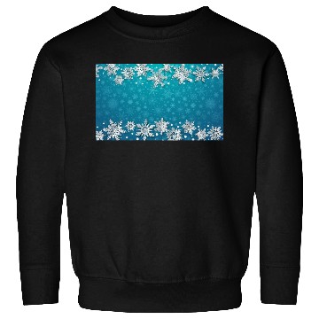 Discover Elegant Teal Winter Snowflakes Pattern Sweatshirts