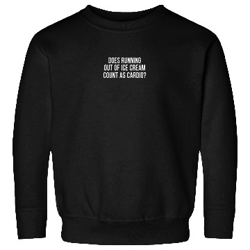 Discover Funny Ice Cream Fan Anti Workout Exercise Gym Sweatshirts