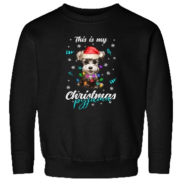 Discover Winter Christmas Pyjama Miniature Schnauzer Sweatshirts