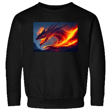Discover Flaming Dragon Sweatshirts