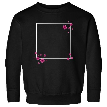 Discover Square Blossom Pink Sweatshirts