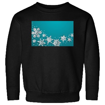 Discover Christmas Snowflakes Teal Winter Sweatshirts