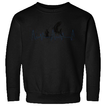 Discover Heart beat, with fish Sweatshirts