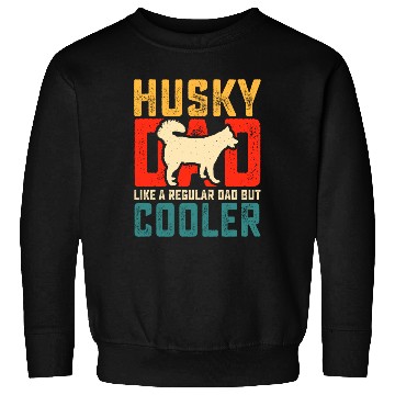 Discover Cute Siberian Husky Dad Father's Day Sweatshirts