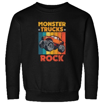 Discover Awesome Monster Trucks Rock Tricks Stunts Wheelies Sweatshirts
