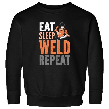 Discover Welder Welding Vintage Eat Sleep Sweatshirts
