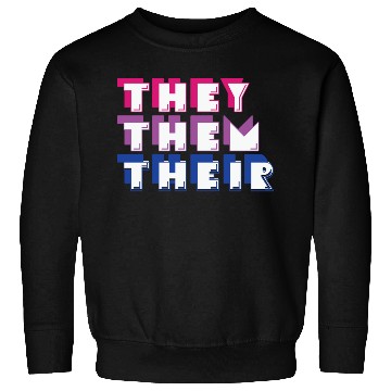 Discover LBGT Flag Gay Pride Human They Them Their Sweatshirts
