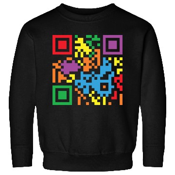 Discover LBGT Flag Gay Pride Human QR Code Sweatshirts