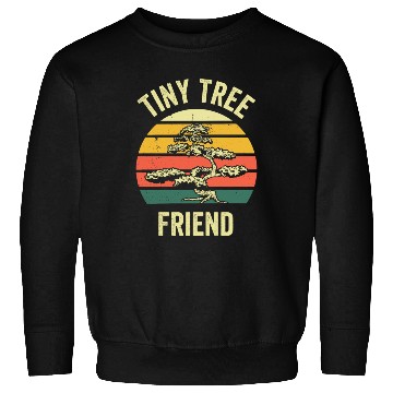 Discover Bonsai Tiny Tree Gift Funny Planting Retro Gift Sweatshirts