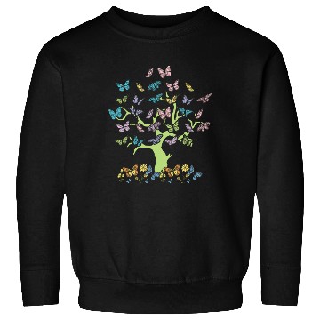 Discover Colorful Butterflies Forest Nature Trees Sweatshirts