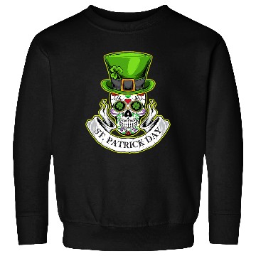 Discover Sugar Skull | St Patrick Day | Lucky Charm Irish Sweatshirts