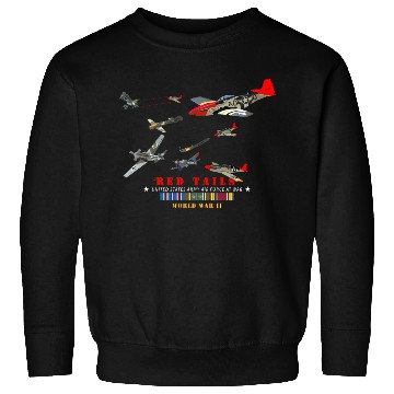 Discover Army AAC 332nd Fighter Group Red Tails At War Sweatshirts