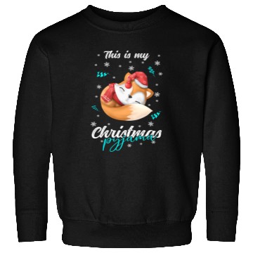 Discover Winter Christmas Pyjama Fox Sweatshirts