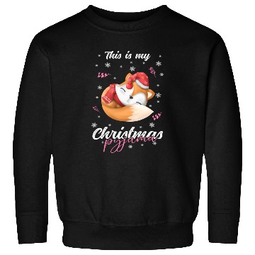 Discover Winter Christmas Pyjama Fox Sweatshirts