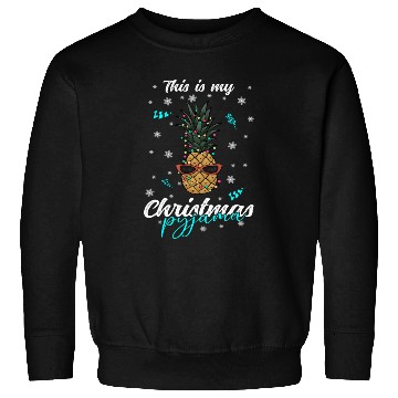 Discover Winter Christmas Pyjama Pineapple Sweatshirts