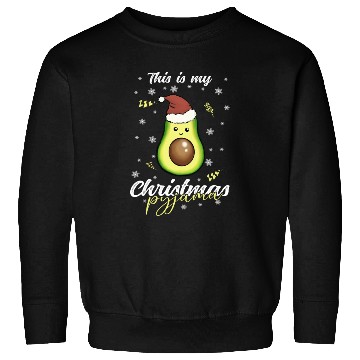 Discover Winter Christmas Pyjama Avocado Sweatshirts