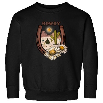 Discover HOWDY -Desert Horseshoe Sweatshirts