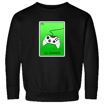 Discover El Gamer Video Gaming Card Mexican Lottery Card Sweatshirts