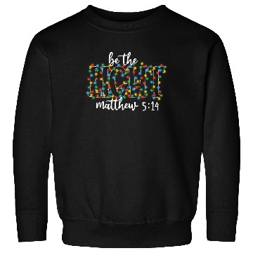Discover Be The Light Mathew Christmas Lights Teacher Sweatshirts