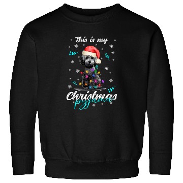 Discover Winter Christmas Pyjama Poodle Sweatshirts