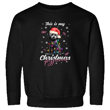 Discover Winter Christmas Pyjama Poodle Sweatshirts