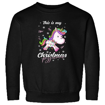 Discover Winter Christmas Pyjama Unicorn Sweatshirts