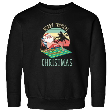 Discover Merry Tropical Christmas Beach Christmas Sweatshirts