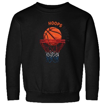 Discover Eat Sleep Hoops Repeat Basketball Sweatshirts