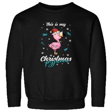 Discover Winter Christmas Pyjama Flamingo Sweatshirts