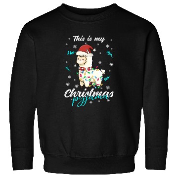 Discover Winter Christmas Pyjama Llama Sweatshirts