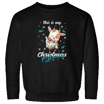 Discover Winter Christmas Pyjama Goat Sweatshirts