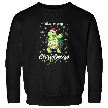 Discover Winter Christmas Pyjama Turtle Sweatshirts