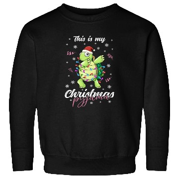 Discover Winter Christmas Pyjama Turtle Sweatshirts