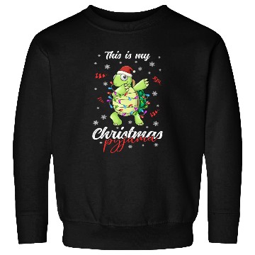 Discover Winter Christmas Pyjama Turtle Sweatshirts