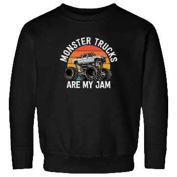 Discover Monster Trucks Are My Jam Vintage Retro Sweatshirts