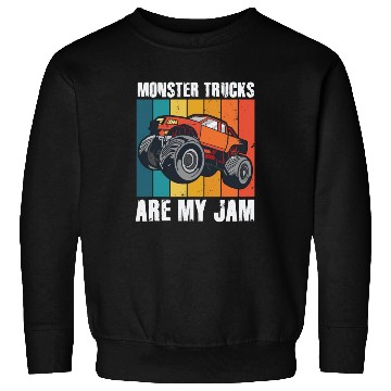 Discover Monster Trucks Are My Jam Vintage Retro Sweatshirts