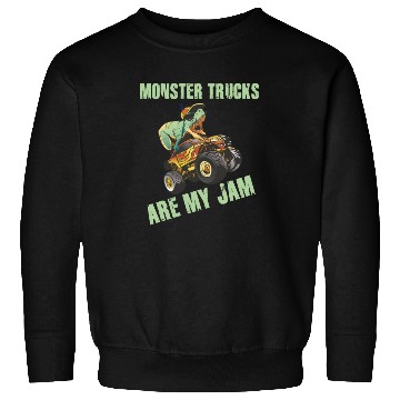 Discover Monster Trucks Are My Jam Vintage Retro Sweatshirts