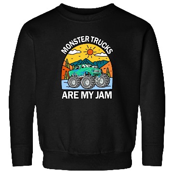 Discover Monster Trucks Are My Jam Vintage Retro Sweatshirts