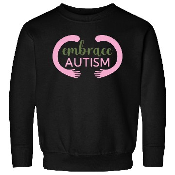 Discover Embrace Autism Pink Hug Sweatshirts