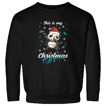 Discover Winter Christmas Pyjama Panda Sweatshirts
