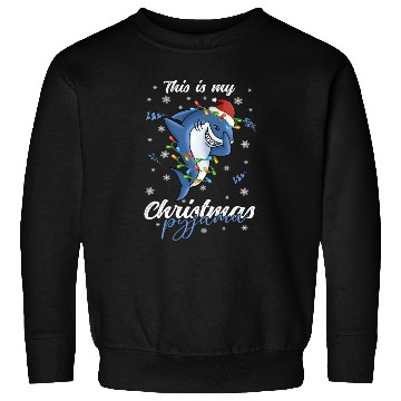Discover Winter Christmas Pyjama Shark Sweatshirts