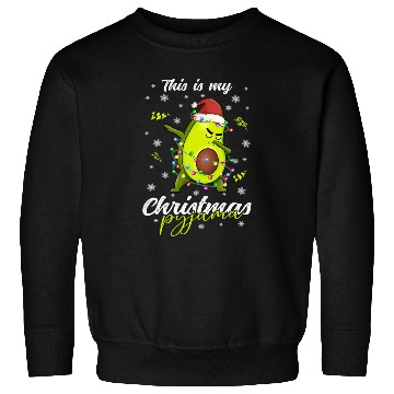 Discover Winter Christmas Pyjama Avocado Sweatshirts
