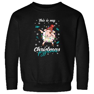 Discover Winter Christmas Pyjama Sheep Sweatshirts