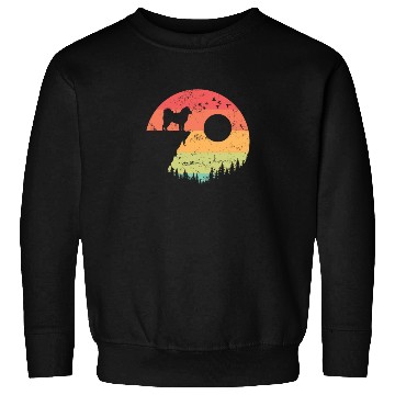Discover Alaskan Malamute at Sunrise in the Forest Sweatshirts