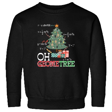 Discover Oh Geometree Funny Christmas Tree Costume Students Sweatshirts