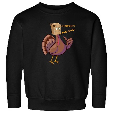 Discover Thanksgiving Funny Turkey Fake Cat Retro Meow Sweatshirts