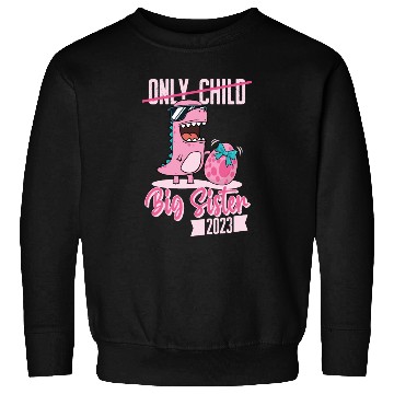Discover Only Child Big sister 2023 pregnancy baby girls Sweatshirts