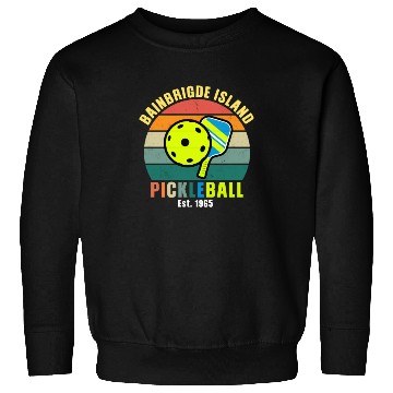 Discover Bainbridge Island pickleball Est 1965 Sweatshirts