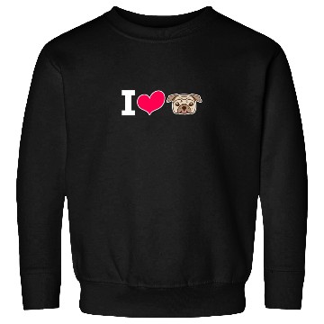 Discover I Love Pug Sweatshirts